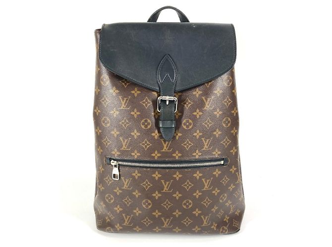 Louis Vuitton Monogram Macassar Parc Rucksack Braun Schwarz