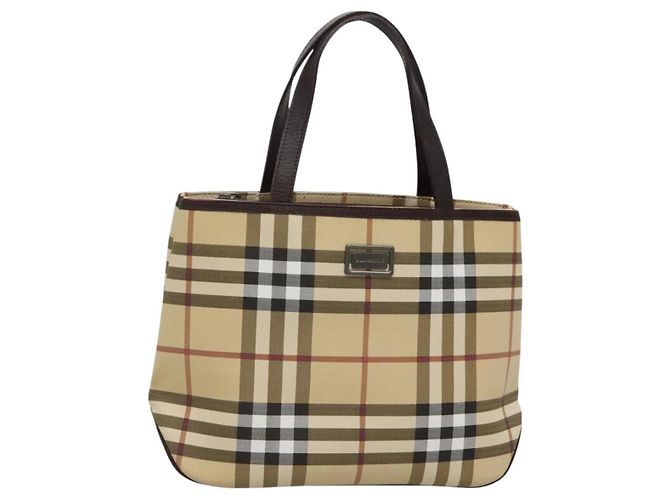 Bolsa Burberry Nova Check em lona Nova Check Bege