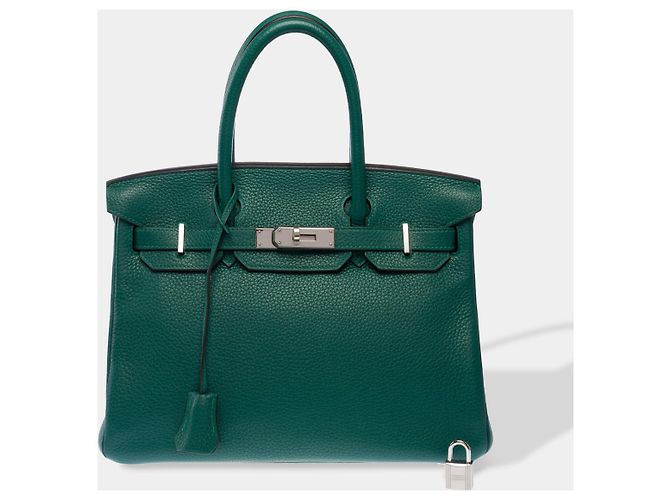 Hermès Sac HERMES Birkin 30 en Cuir Vert - 103006