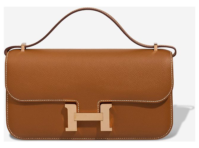 Hermès Bolsa HERMES Constance em Couro Dourado - 102972