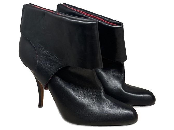 Botines Manolo Blahnik de piel negra Negro