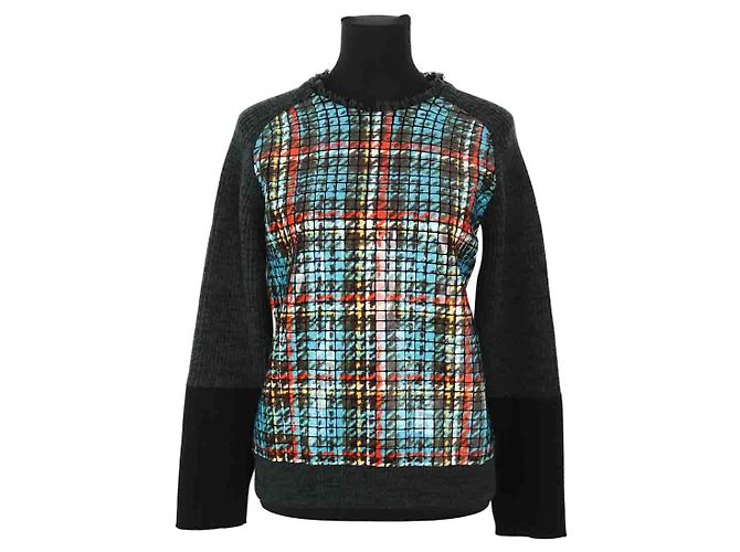 Louis Vuitton Mehrfarbiger Wollpullover Mehrfarben 