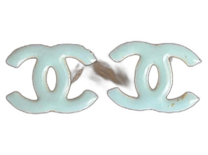 Pendientes Chanel turquesa