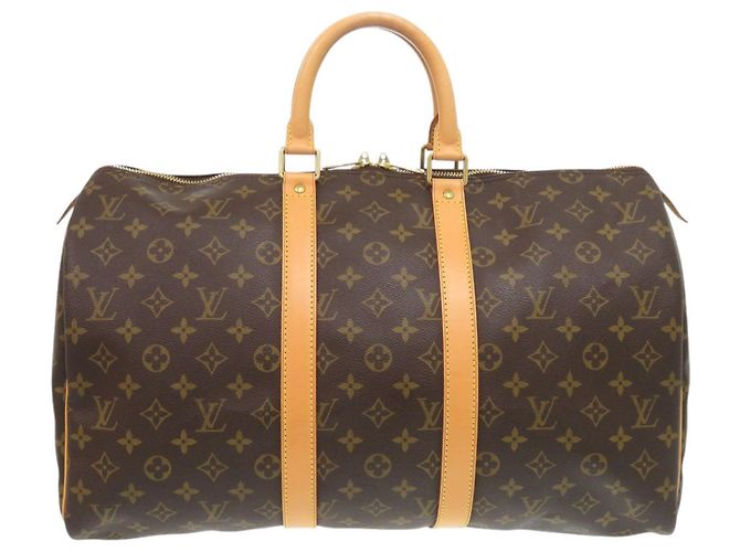 Sac Boston Keepall 45 Monogram Louis Vuitton Marron