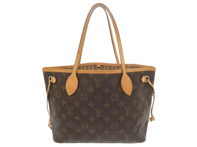Louis Vuitton Neverfull PM Monogram Tote Bag Beige