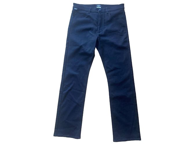 Chanel Uniform Jeans gerade schwarz