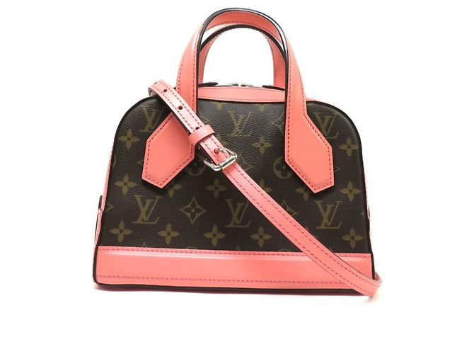 Louis Vuitton Monogram Mini Handtasche Pink Koralle