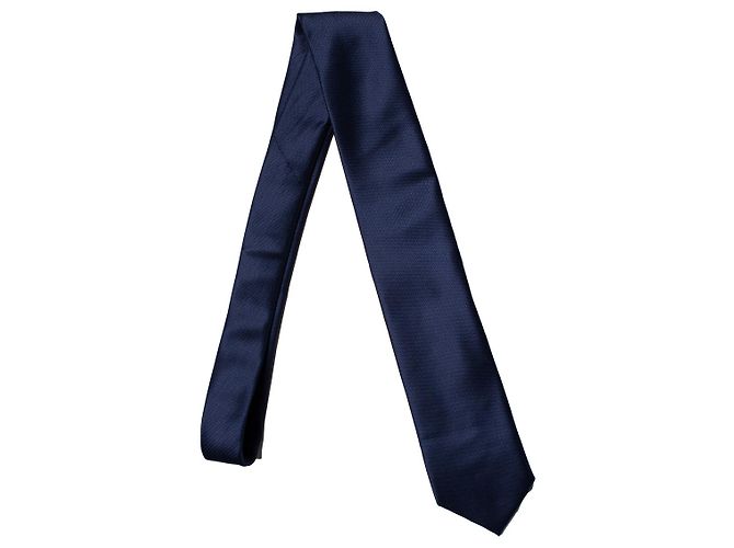 Autre Marque Galeries Lafayette, dunkelblaue Krawatte