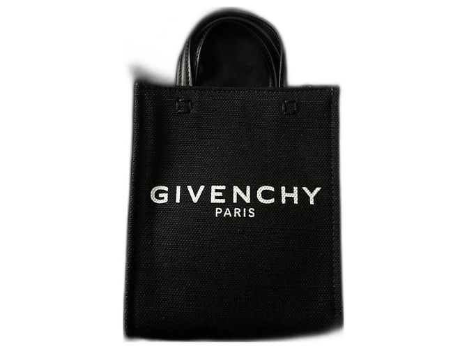 Givenchy G Tire Mini Vertical Schwarze Ledertasche