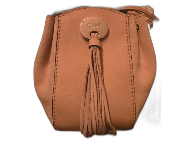 Chloé Gala Mini Bag Beige Leather