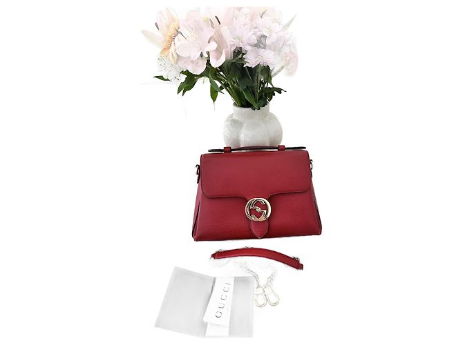 Gucci dollar interlocking g Red