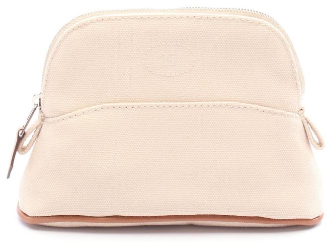 Pochette Bolide 15 Mini d'Hermès Marron Écru