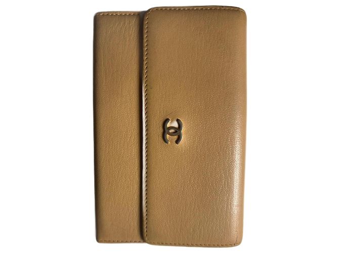Chanel Monedero Wallet Beige