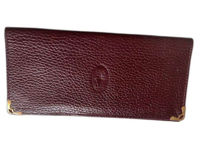 Cartera Cartier Roja de Piel