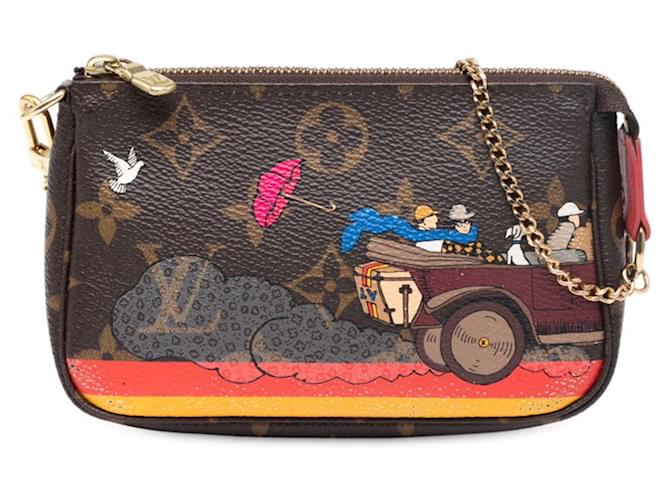 Louis Vuitton Women's Pochette Pouch Brown Multiple colors Monogram Leather  ref.2593697