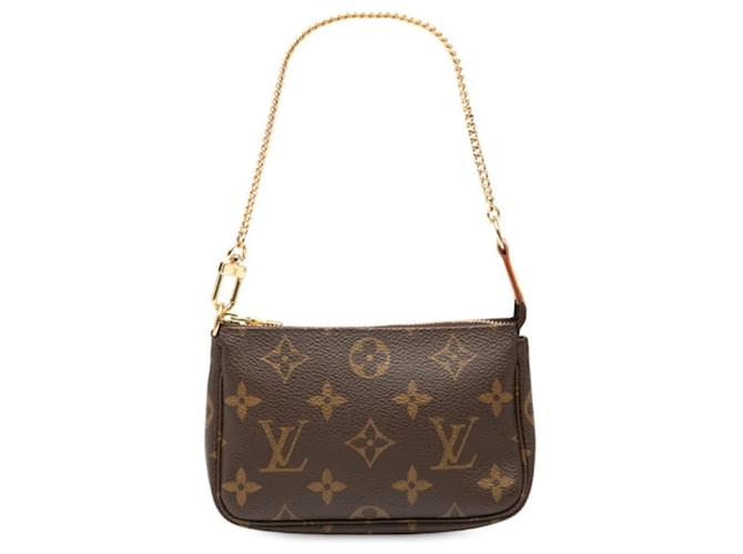 Louis Vuitton Monogram Accessoires Pouch Mini Handbag Brown Patent leather  ref.2593775