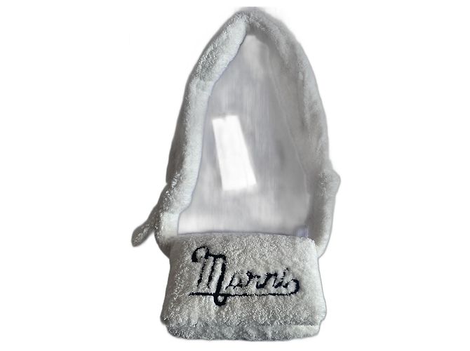 Borsa Marni in pelliccia sintetica bianca e verde Bianco