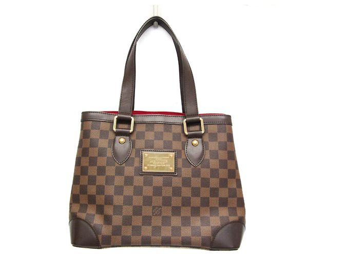 Bolsa de mão Hampstead PM Damier Louis Vuitton Marrom Damier ebene
