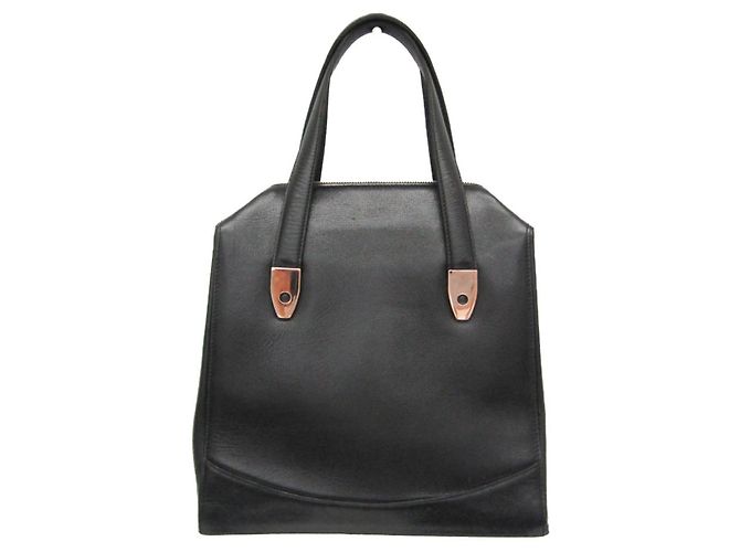 Borsa in pelle e metallo per donna Valextra Nero D'oro