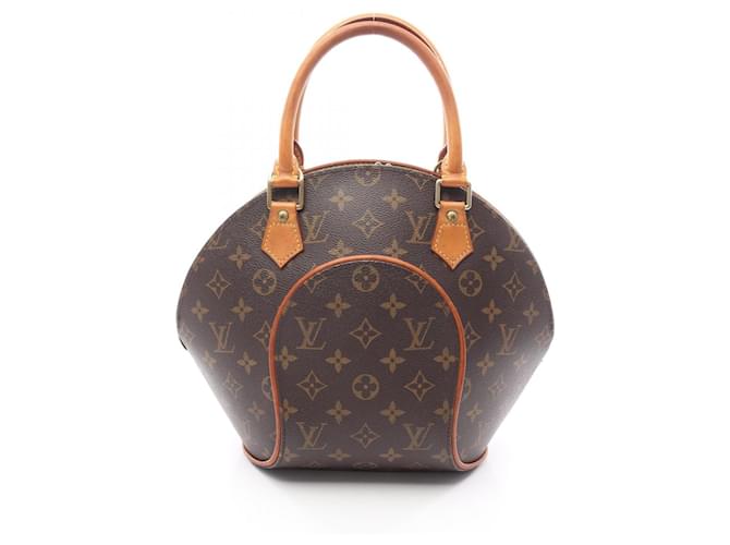 Louis Vuitton Ellipse PM Handbag Brown Monogram Patent leather  ref.2594199