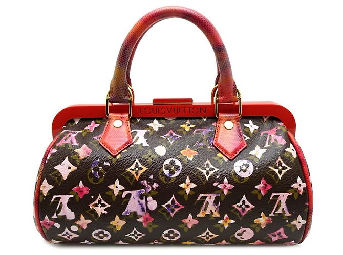 Sac à main Papillon M95730 de Louis Vuitton Marron Rouge Monogramme