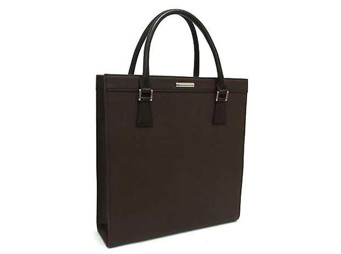 Bolsa tote de couro marrom Burberry