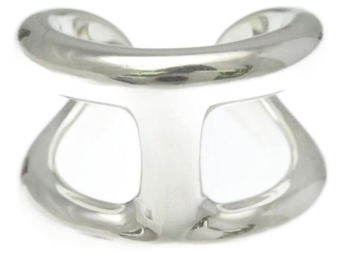 Hermès Osmos Ring GM Silver Silvery 