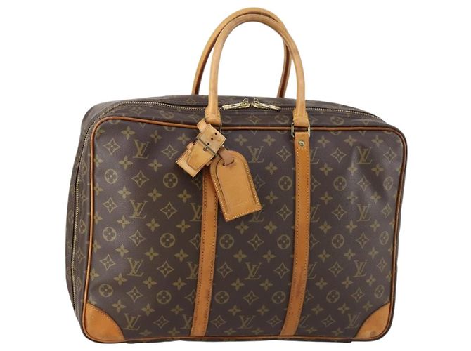 Borsa Sirius Louis Vuitton in tela Monogram 45 Marrone