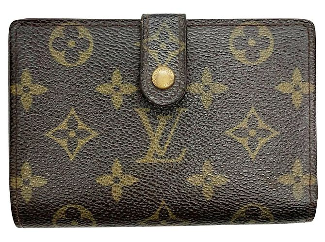 Billetera bi-fold Monogram Louis Vuitton Castaño