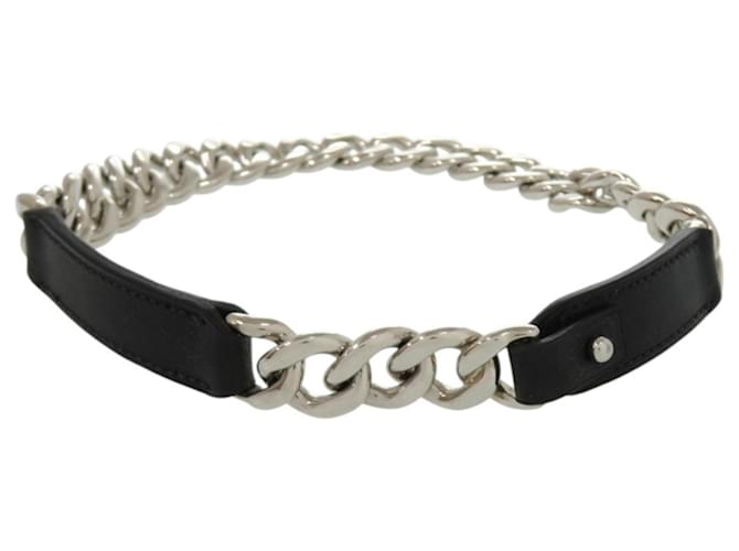 Hermès Barenia Leather Necklace Brown Black 