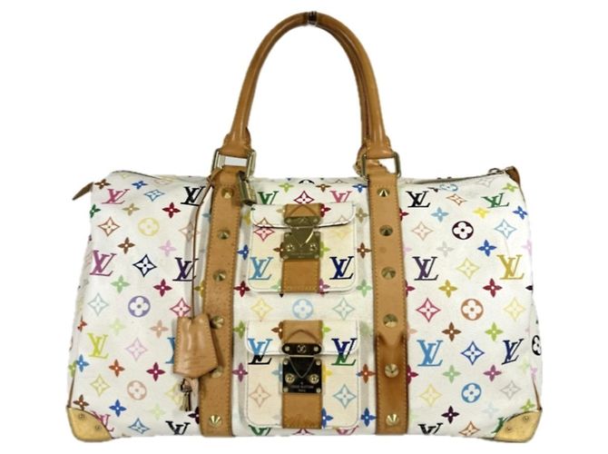 Louis Vuitton Monogram Multicolore Keepall 45 White Multiple colors