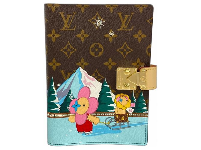 Louis Vuitton Monogram Vivienne Notebook Cover Brown