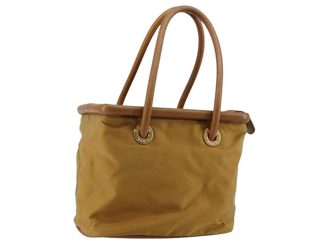 Céline Celine Tote Bag aus Nylon Medium Braun