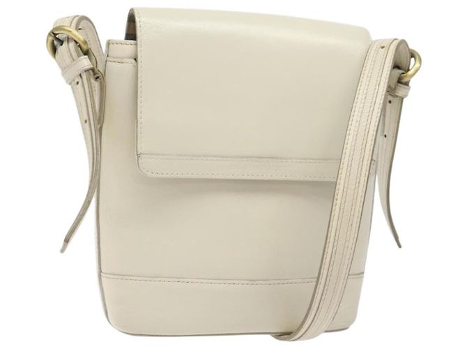 Bolsa de Ombro em Couro Burberry Branco