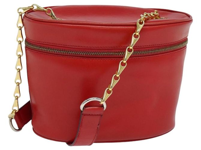 Céline Celine Vanity Leather Rouge