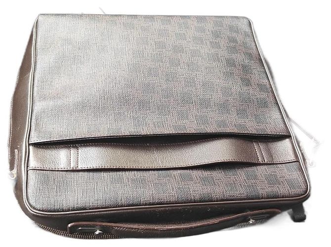 Alfred Dunhill Porte-documents en cuir marron
