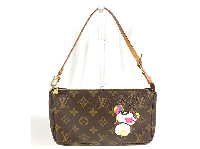 Pochette Accessoires Monogram Panda Louis Vuitton Marron Multicolore