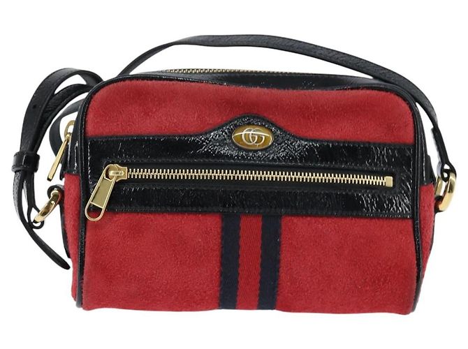 Gucci Ophidia Suede Mini Rouge
