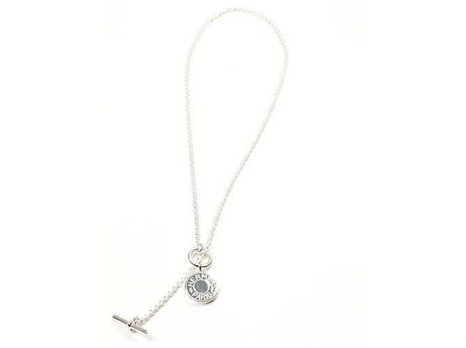 Collar de Plata Hermès Exlibris Emulette 