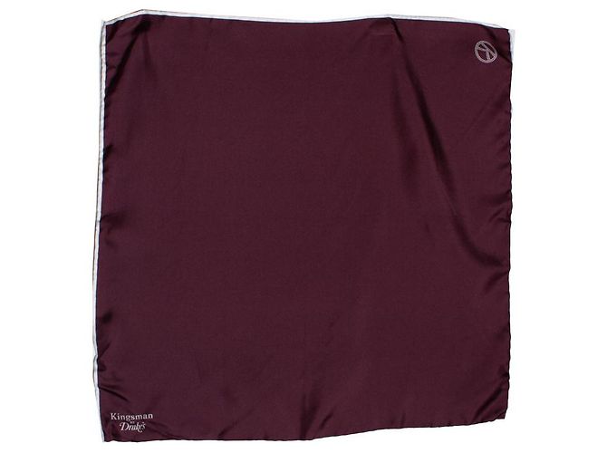 Autre Marque Kingsman de Drake’s, pañuelo burdeos Roja