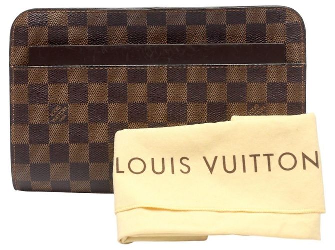 Pochette Louis Vuitton Damier Ebene Marron