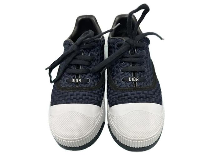 Sneakers Dior Blu Navy e Nero a Quadri