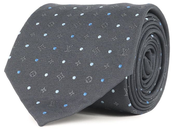 Louis Vuitton Monogram Dot Silk Cravate Tie