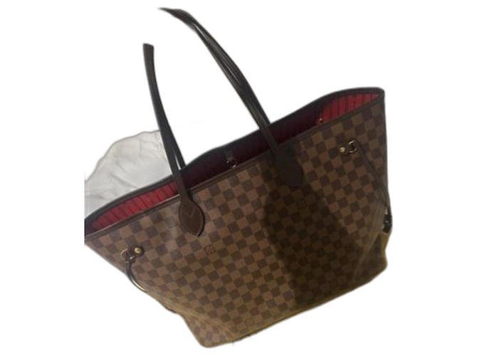 Sac à main Louis Vuitton Neverfull GM Marron Cuir Marron clair