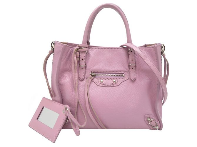 Balenciaga Papier Mini-Handtasche Pink Lila