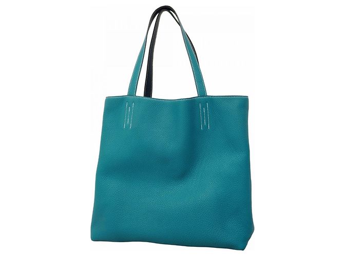 Hermès Double Sens 36 Tote Bag Blau