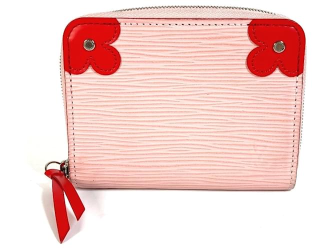 Louis Vuitton Epi Zippy Coin Purse Pink Red Leather  ref.2598034