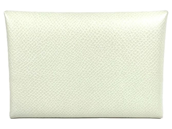 Monedero de cuero Epsom verde claro Hermès