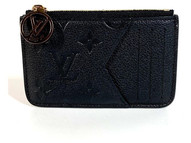 Louis Vuitton Monogram Empreinte Card Case Black
