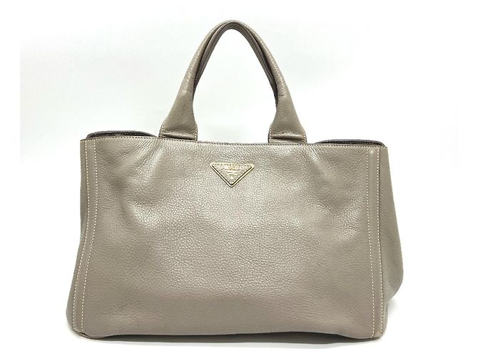 Tote Bolso de mano gris Prada BN1872 Castaño